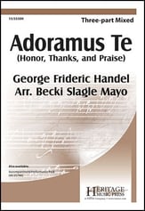 Adoramus Te Three-Part Mixed choral sheet music cover